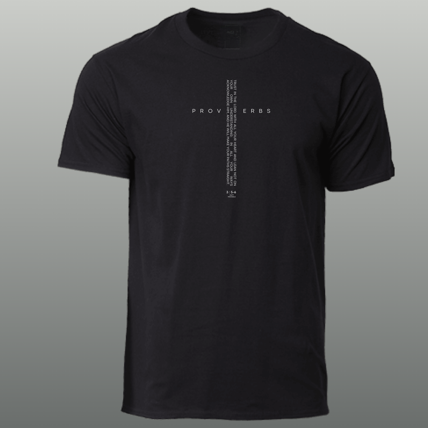 Proverbs Graphic Tee | Inspirational Style with Vertical Wisdom - Matt Michaels