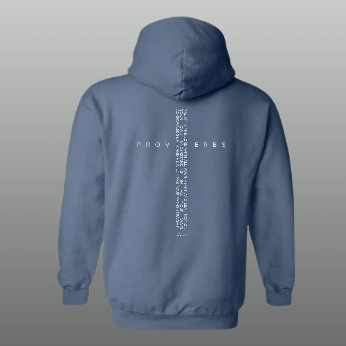 Uplift Fleece Hoodie - Proverbs 3:5-6 | Cozy Comfort with a Positive Message - Matt Michaels