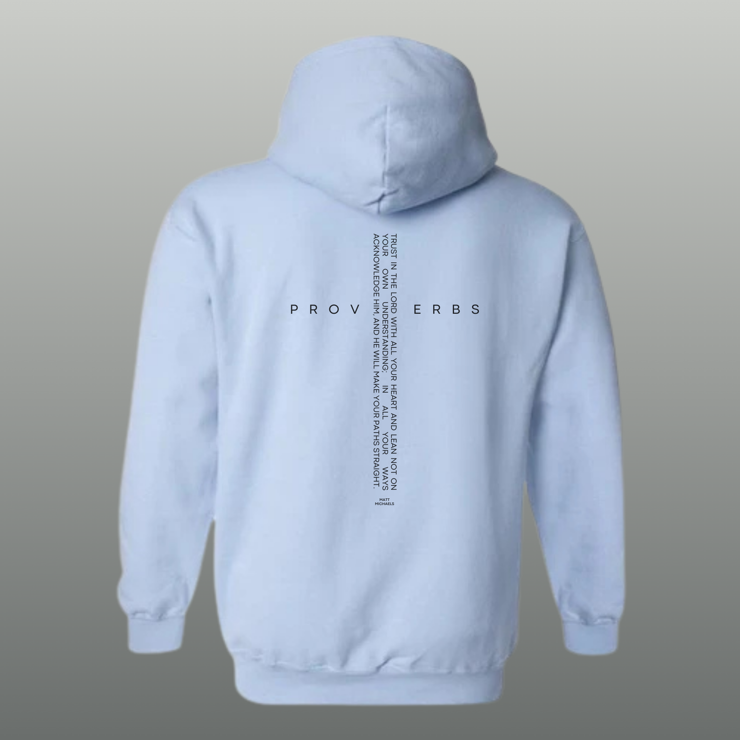Uplift Fleece Hoodie - Proverbs 3:5-6 | Cozy Comfort with a Positive Message - Matt Michaels