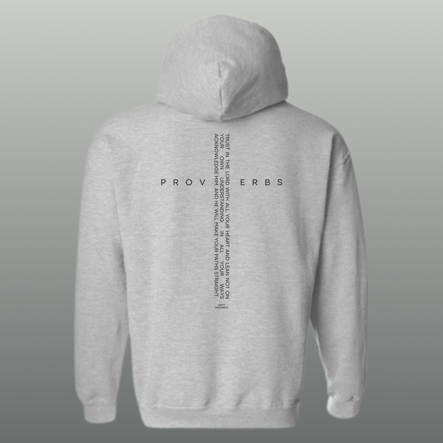 Uplift Fleece Hoodie - Proverbs 3:5-6 | Cozy Comfort with a Positive Message - Matt Michaels