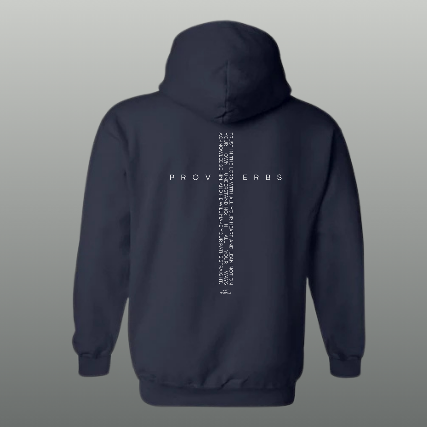 Uplift Fleece Hoodie - Proverbs 3:5-6 | Cozy Comfort with a Positive Message - Matt Michaels