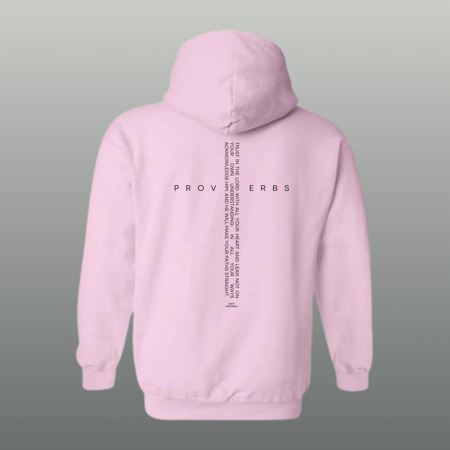 Uplift Fleece Hoodie - Proverbs 3:5-6 | Cozy Comfort with a Positive Message - Matt Michaels