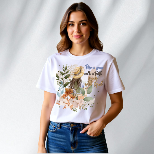 Rise in Grace | Women's Boxy Crop & Oversized Tee