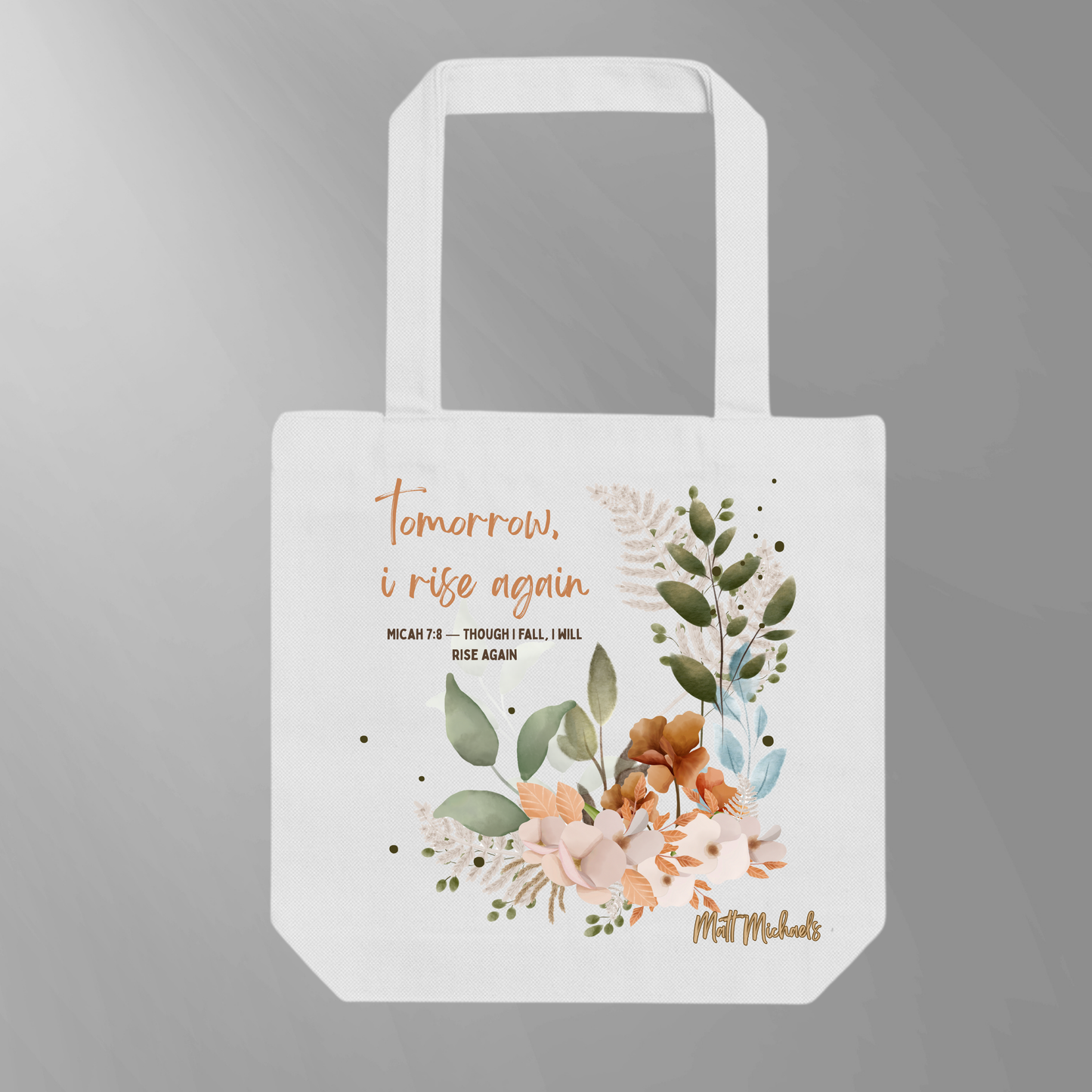Faith Forward Tote Bag - Inspirational Canvas Carry-All