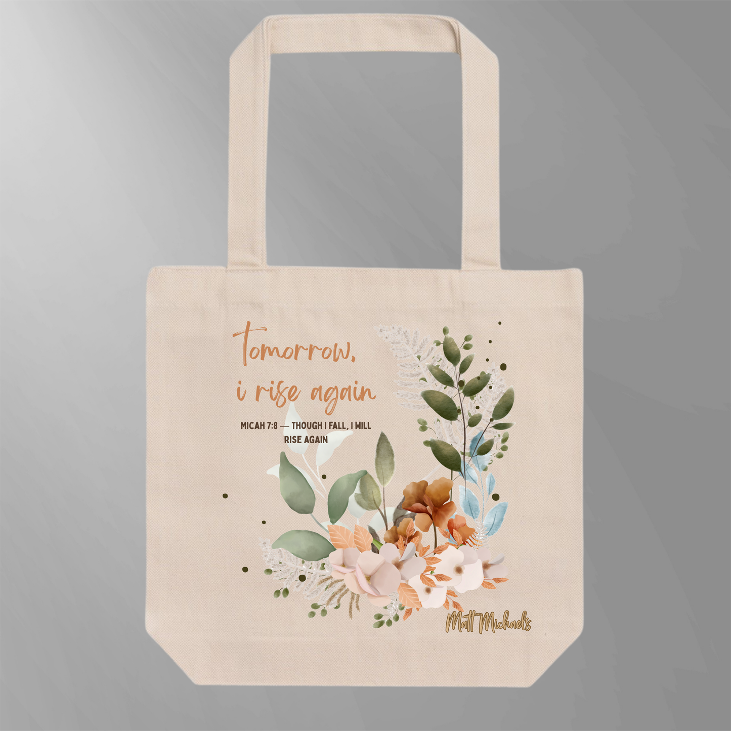 Faith Forward Tote Bag - Inspirational Canvas Carry-All