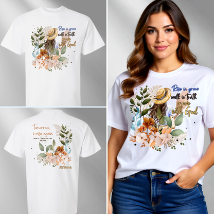 Rise in Grace Women's Christian Tee - Regular & Cropped Styles