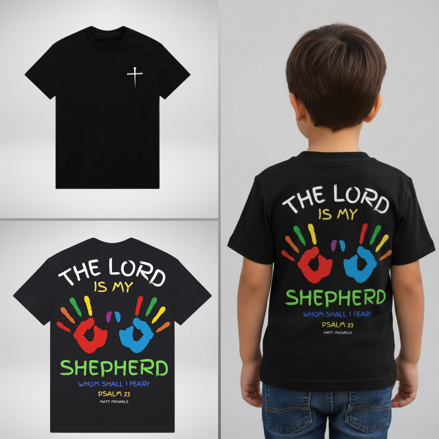 The Lord Is My Shepherd | Kids Faith Hoodie & Tee