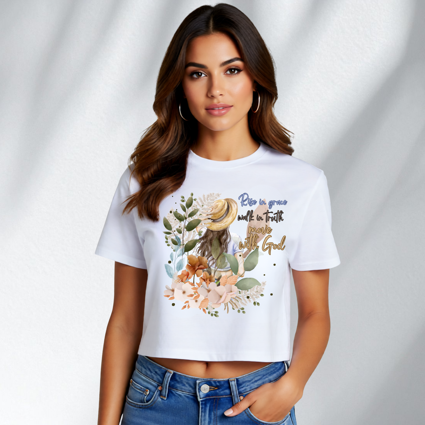 Rise in Grace | Women's Boxy Crop & Oversized Tee