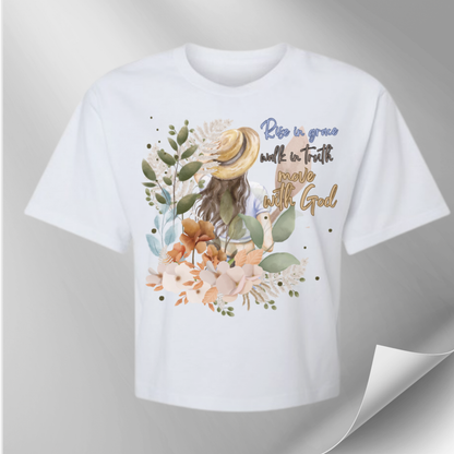 Rise in Grace Women's Christian Tee - Regular & Cropped Styles