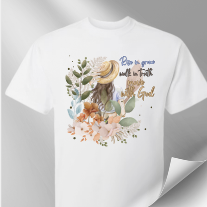 Rise in Grace Women's Christian Tee - Regular & Cropped Styles